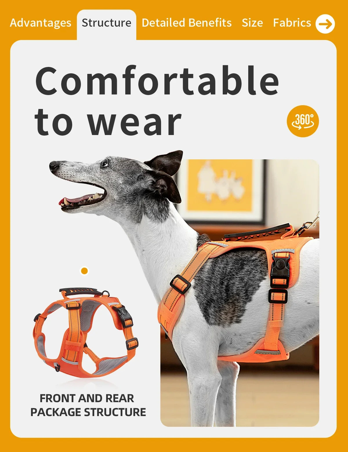 Adjustable Reflective Dog Vest Harnesses with Leash